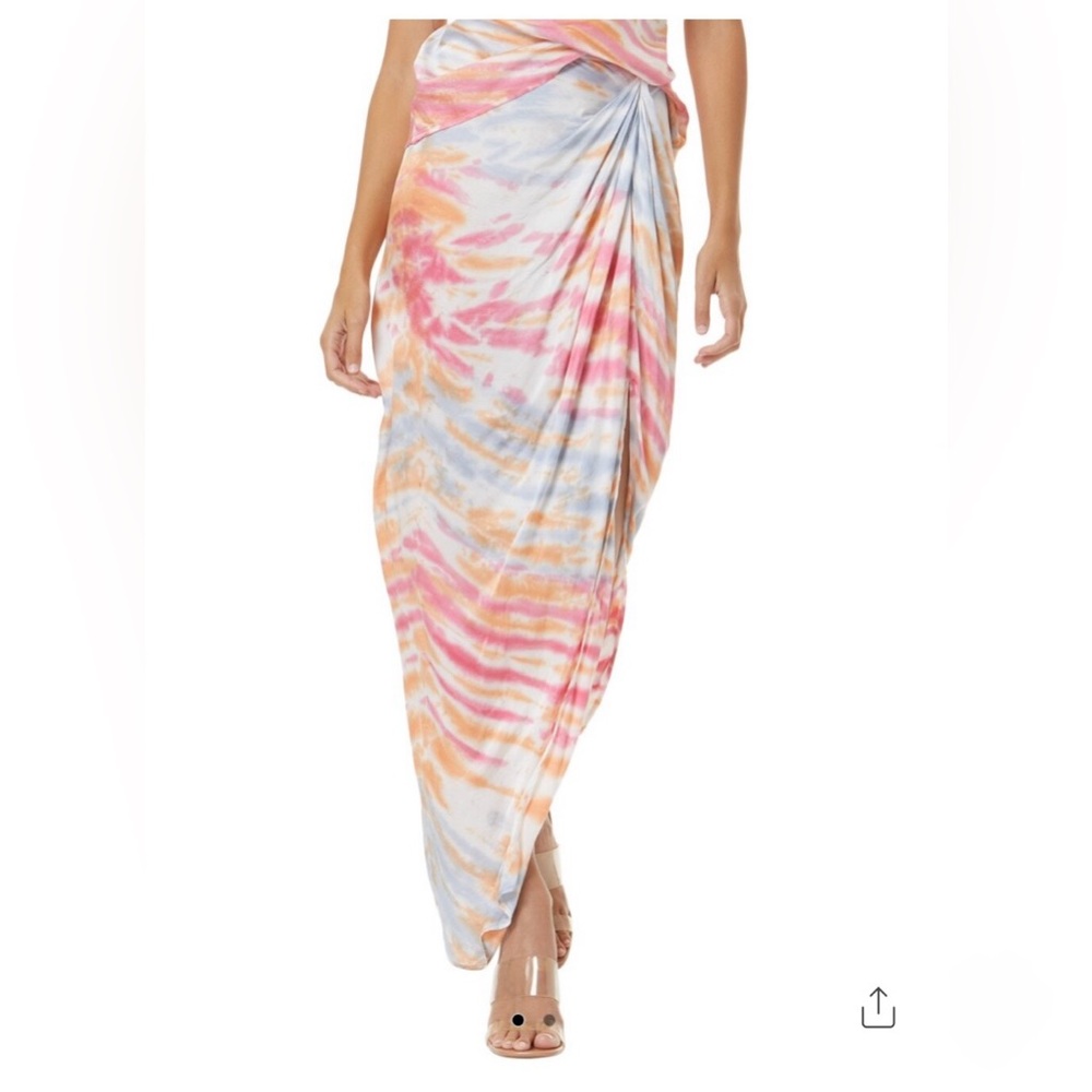 New Young Fabulous & Broke bahama wash Sarong Cover-Up midi maxi skirt S